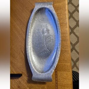 Vintage Continental Silver Co  Wild Rose 1071  Hammered Tray platter